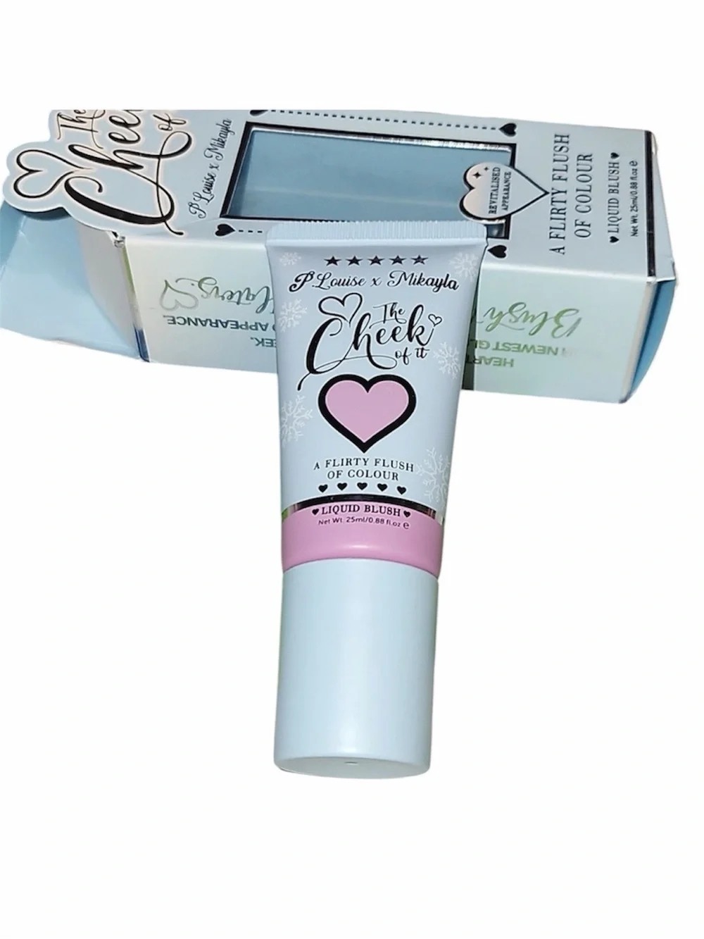 P. Louise X Mikayla The Cheek Of It Liquid Blush in Pretty Pansy (Pink) BNIB
